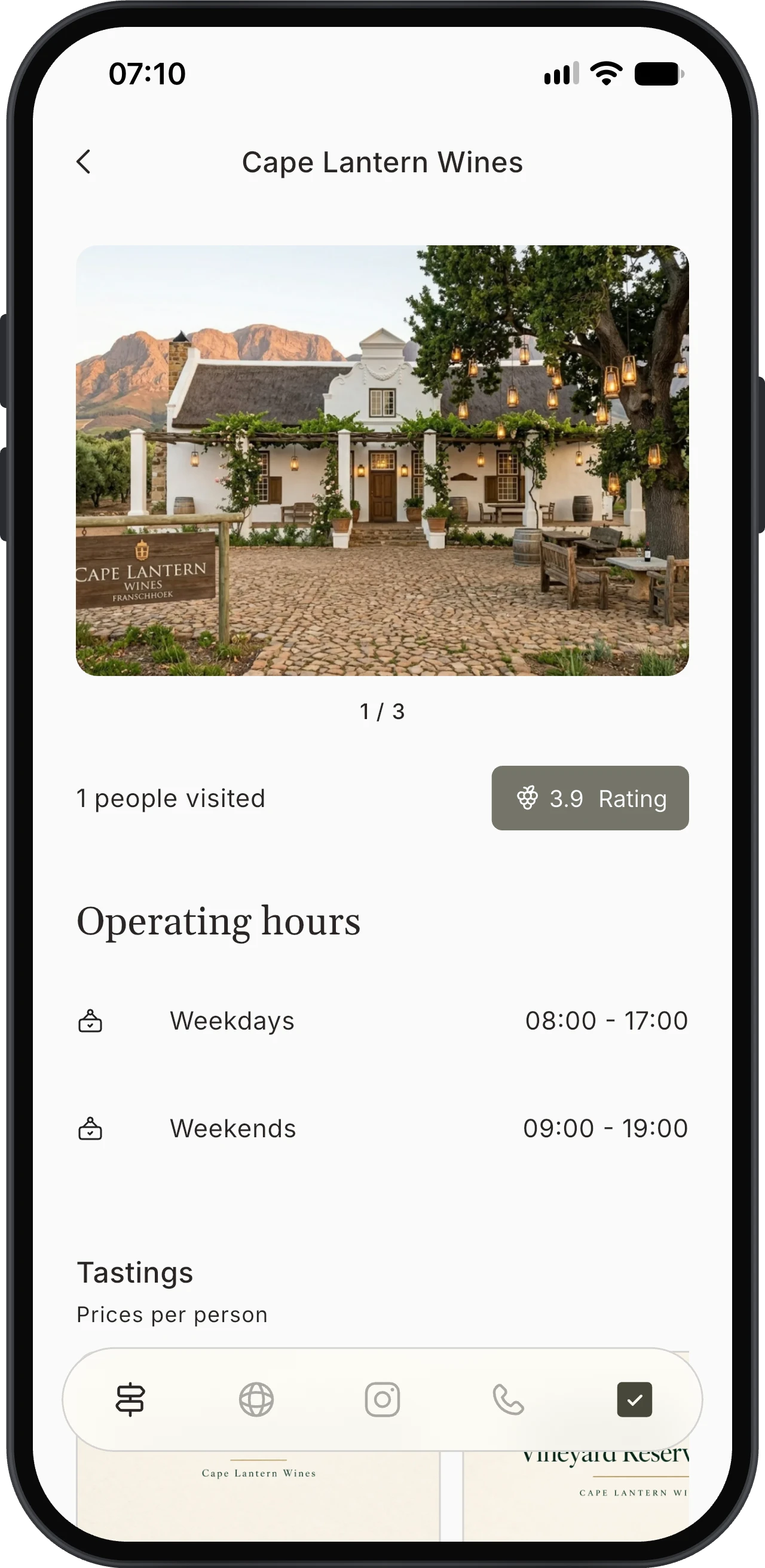 Korkage venue photographs, visitor count, rating and grouped weekday and weekend opening hours